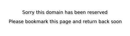 This domain has been reserved...